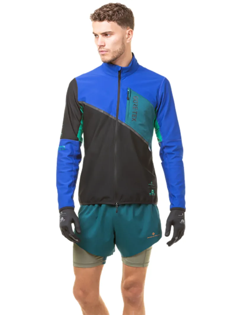 Ronhill Men's Tech GORE-TEX Windstopper Jacket Black/Cobalt-8